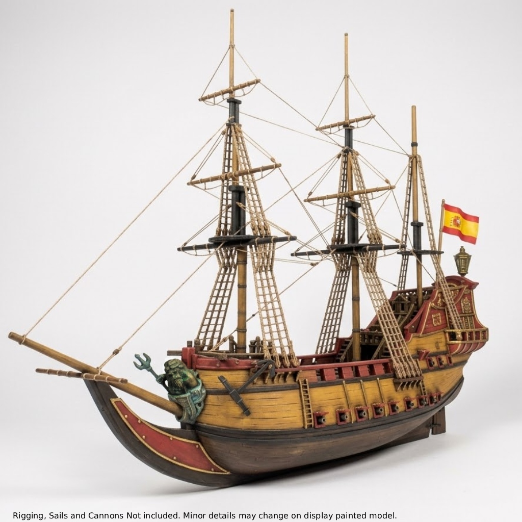 Queen Anne's Revenge Spanish Galleon 3D Printable Tabletop Games RPG FDM printers