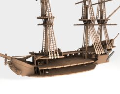 Alternative view of Concorde-class Frigate - Age of Sail 3D Printable STL