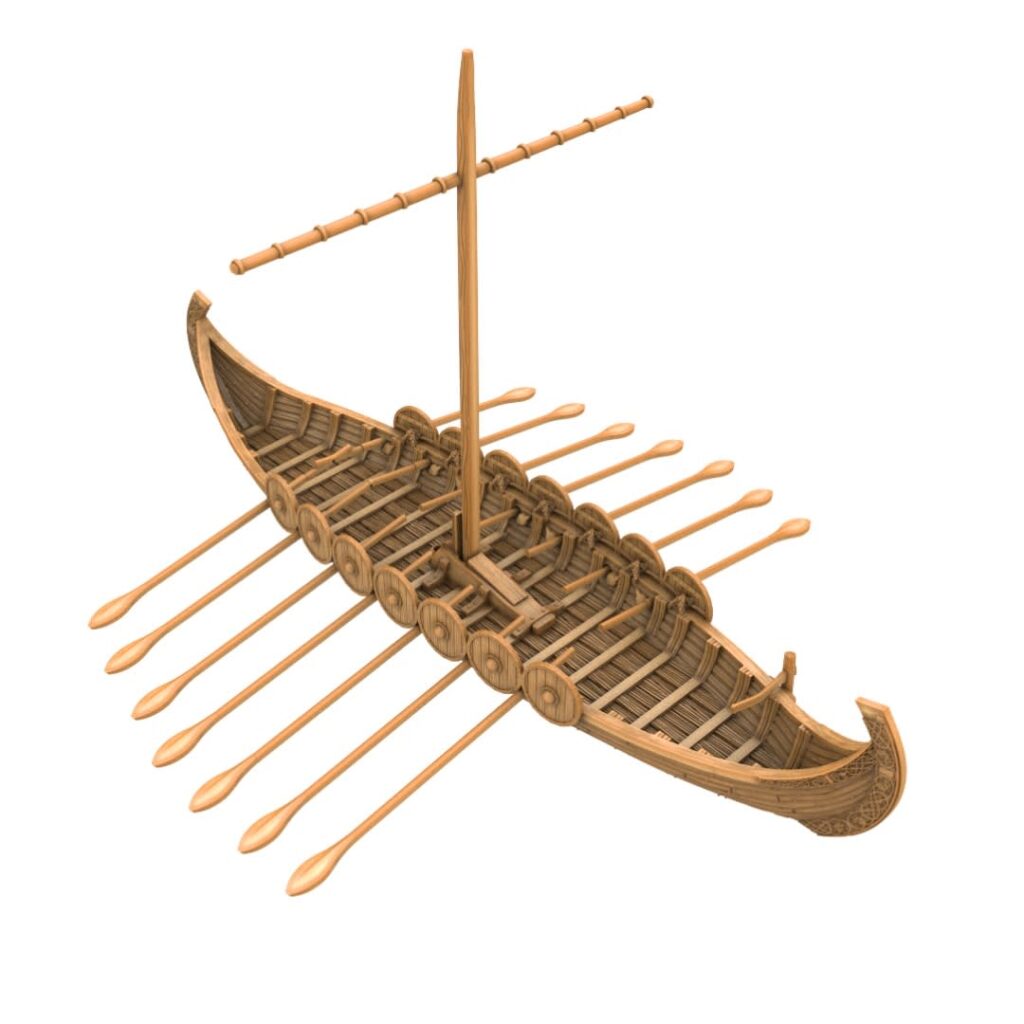 Snekkja Viking Ship - Viking Saga - 3D Printable STL